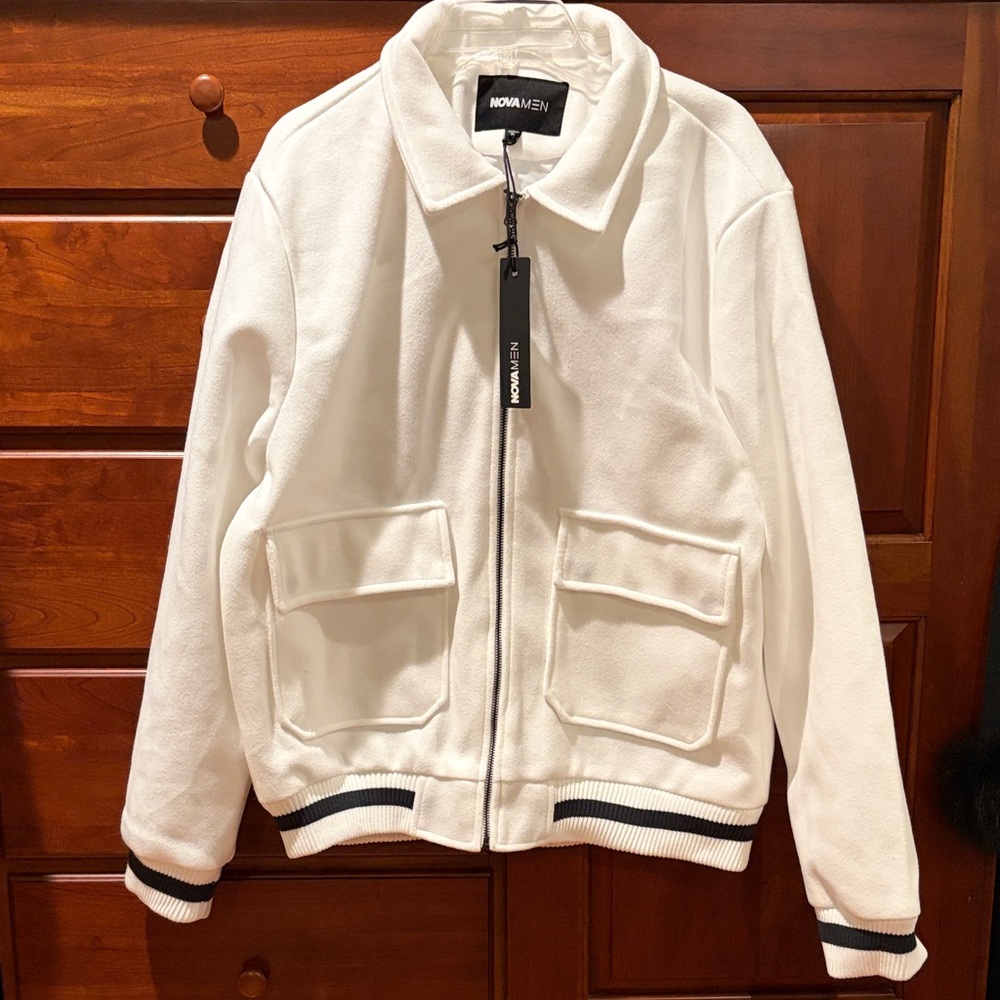White Zip-Up Jacket
